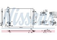 Condenser, air conditioning 940864 Nissens