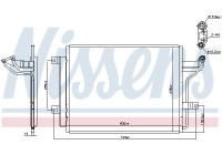 Condenser, air conditioning 940909 Nissens