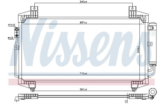 Condenser, air conditioning 940936 Nissens