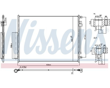 Condenser, air conditioning 940972 Nissens