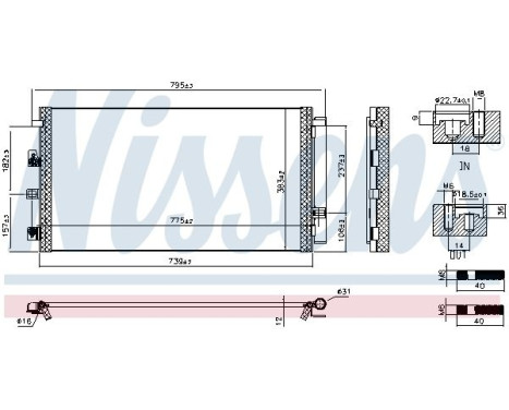 Condenser, air conditioning 940981 Nissens