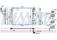 Condenser, air conditioning 941003 Nissens