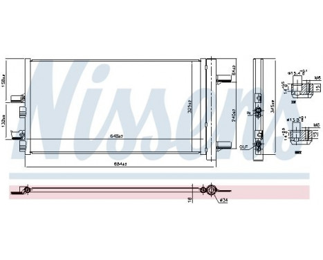 Condenser, air conditioning 941049 Nissens, Image 2