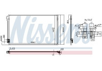 Condenser, air conditioning 941054 Nissens