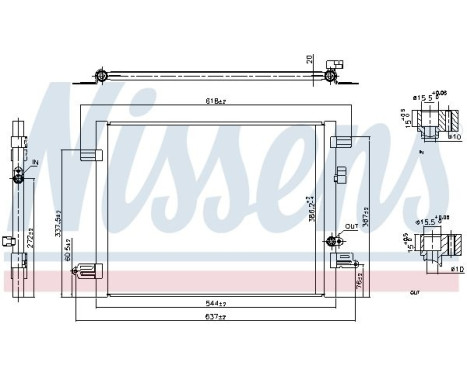 Condenser, air conditioning 941061 Nissens