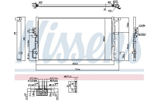 Condenser, air conditioning 941063 Nissens, Image 6