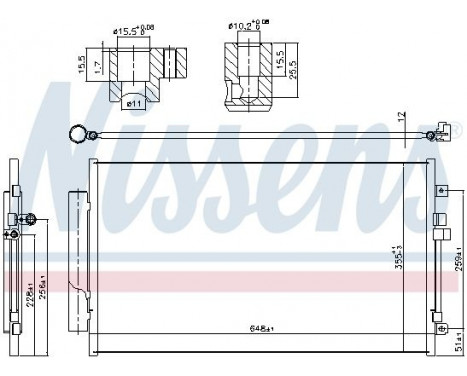 Condenser, air conditioning 941064 Nissens, Image 6