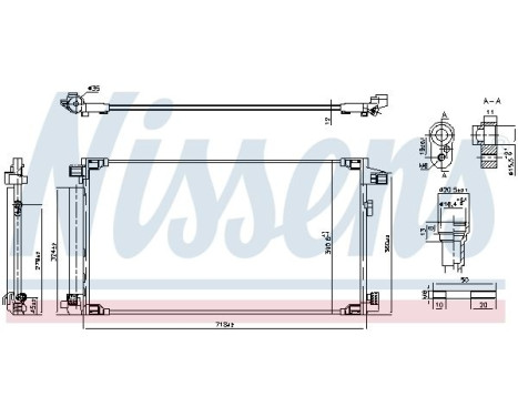 Condenser, air conditioning 941071 Nissens, Image 7