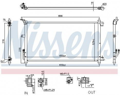 Condenser, air conditioning 941074 Nissens, Image 6