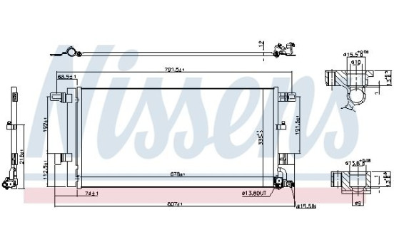 Condenser, air conditioning 941076 Nissens, Image 2