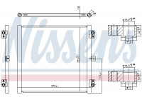 Condenser, air conditioning 941079 Nissens