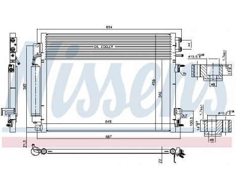 Condenser, air conditioning 941084 Nissens, Image 6