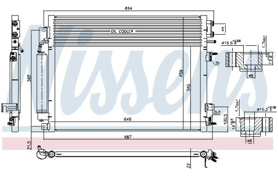 Condenser, air conditioning 941084 Nissens, Image 6