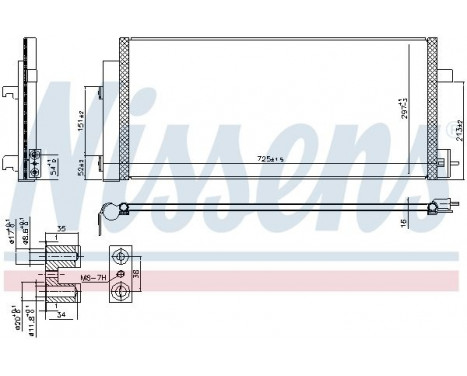 Condenser, air conditioning 941086 Nissens, Image 6