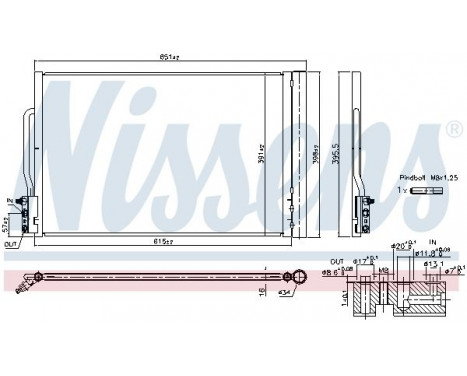 Condenser, air conditioning 941088 Nissens, Image 2