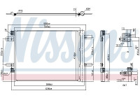 Condenser, air conditioning 941091 Nissens
