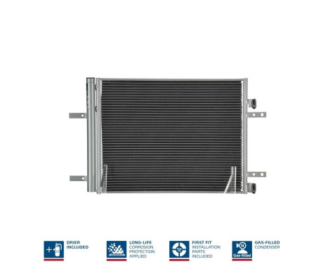 Condenser, air conditioning 941091 Nissens, Image 2
