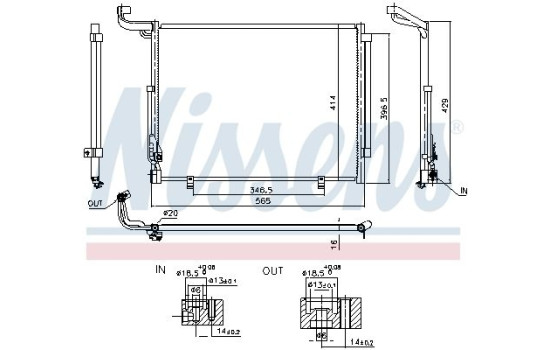 Condenser, air conditioning 941092 Nissens, Image 2