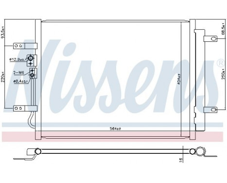 Condenser, air conditioning 941100 Nissens, Image 5