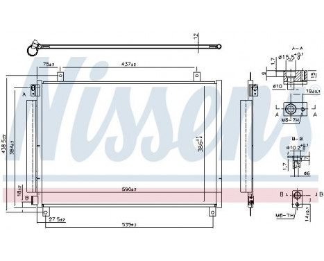 Condenser, air conditioning 941106 Nissens, Image 2