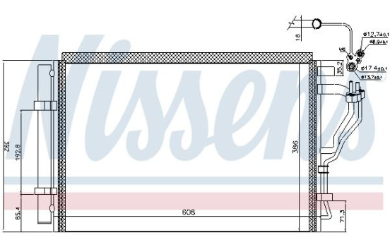 Condenser, air conditioning 941126 Nissens, Image 5
