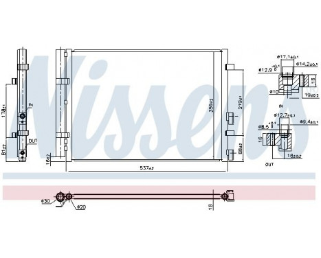 Condenser, air conditioning 941129 Nissens, Image 2