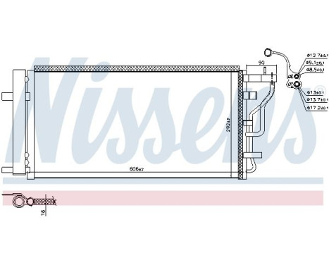 Condenser, air conditioning 941131 Nissens