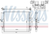 Condenser, air conditioning 941133 Nissens