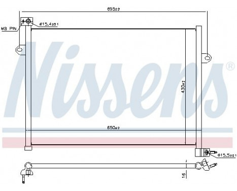 Condenser, air conditioning 941148 Nissens, Image 5
