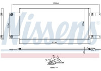 Condenser, air conditioning 941155 Nissens