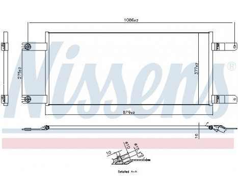 Condenser, air conditioning 941155 Nissens