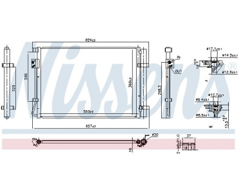 Condenser, air conditioning 941161 Nissens, Image 2