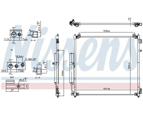 Condenser, air conditioning 941164 Nissens, Image 2