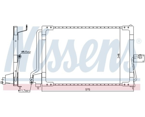 Condenser, air conditioning 94117 Nissens, Image 5