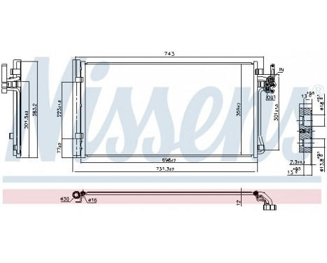 Condenser, air conditioning 941175 Nissens, Image 6