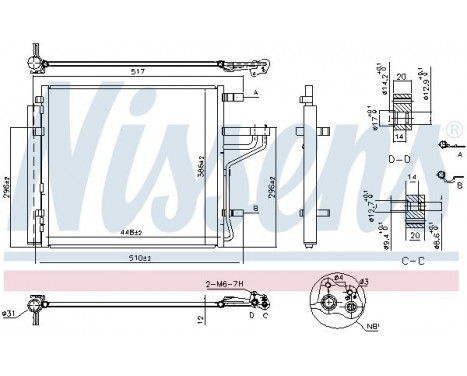 Condenser, air conditioning 941186 Nissens, Image 6