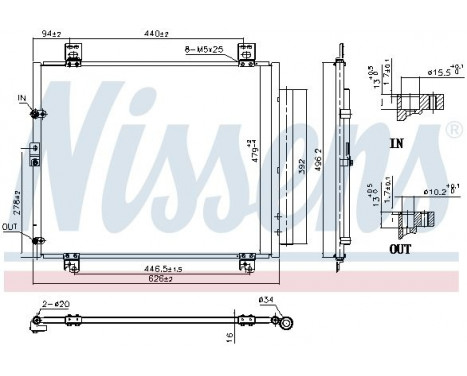 Condenser, air conditioning 941189 Nissens, Image 6