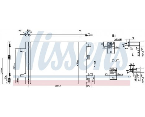 Condenser, air conditioning 941194 Nissens