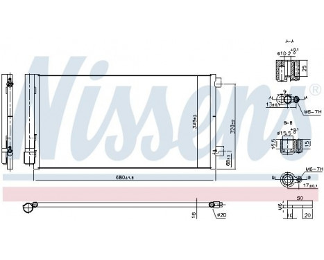 Condenser, air conditioning 941203 Nissens, Image 6