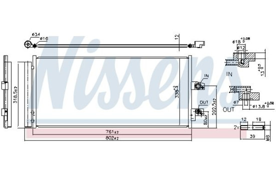 Condenser, air conditioning 941211 Nissens