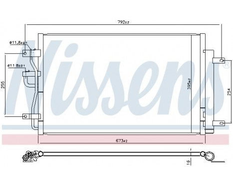 Condenser, air conditioning 941216 Nissens, Image 2