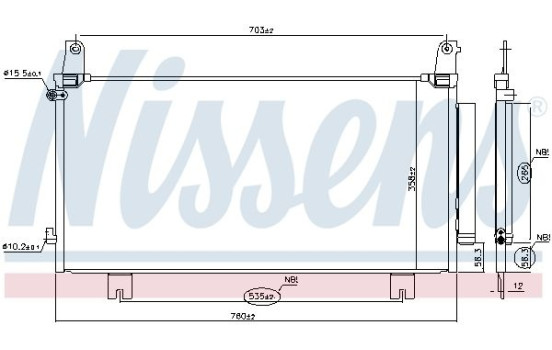 Condenser, air conditioning 941219 Nissens, Image 5