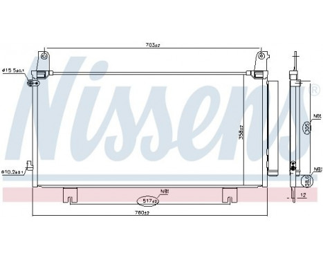 Condenser, air conditioning 941223 Nissens, Image 5