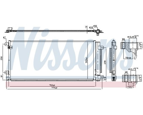 Condenser, air conditioning 941224 Nissens, Image 6