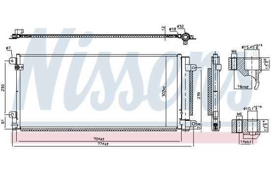 Condenser, air conditioning 941224 Nissens, Image 6