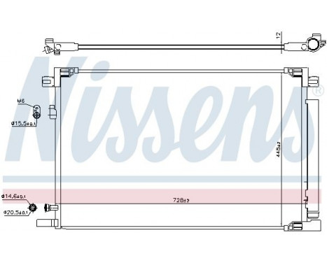 Condenser, air conditioning 941225 Nissens