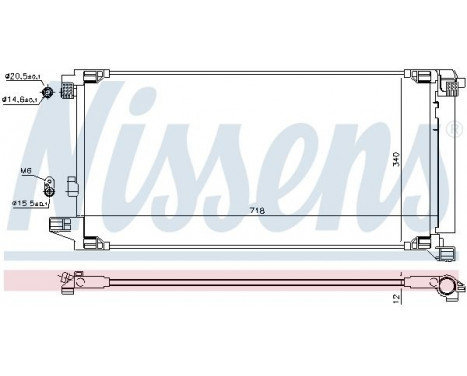 Condenser, air conditioning 941227 Nissens, Image 6