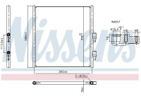 Condenser, air conditioning 941308 Nissens
