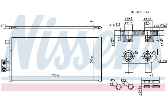 Condenser, air conditioning 941316 Nissens, Image 6