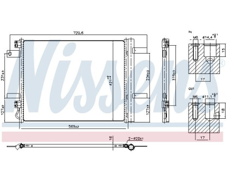 Condenser, air conditioning 941322 Nissens, Image 5